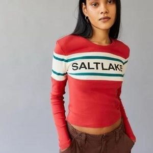 Women's Urban Outfitters Salt Lake Cropped Top Size Large